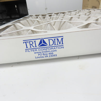 Tri Dim 825P Tri-Pleat 16" x 25" x 2" Air Filter Lot Of 16