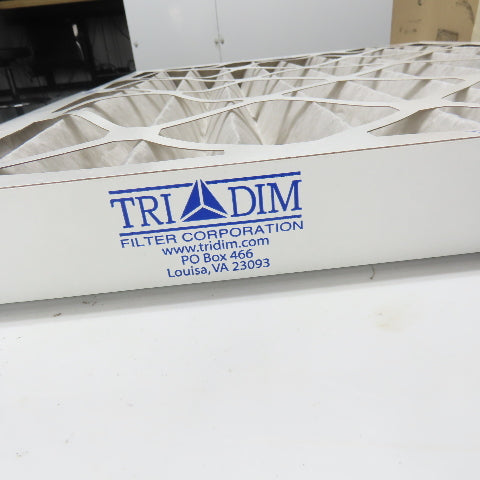 Tri Dim 825P Tri-Pleat 16" x 25" x 2" Air Filter Lot Of 16