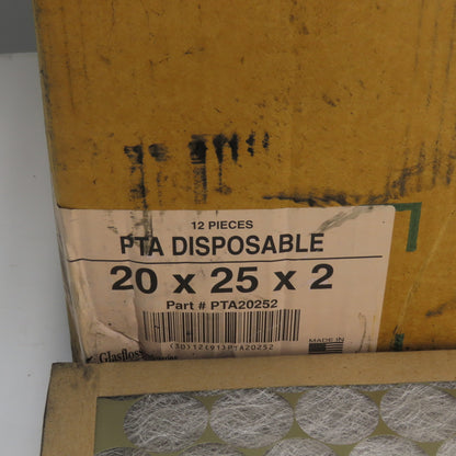 Glassfloss G-3 20" x 25" x 2" Air Filter Lot Of 12