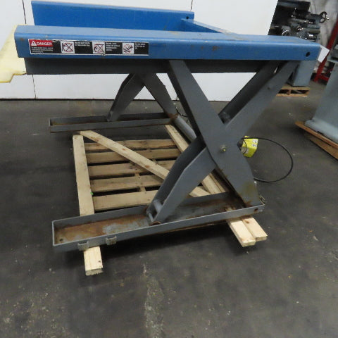 Southworth ZLS2-35 Scissor Lift Table 2000 lb. Cap 0 to 35" Ht 50"W x 48"L 115V