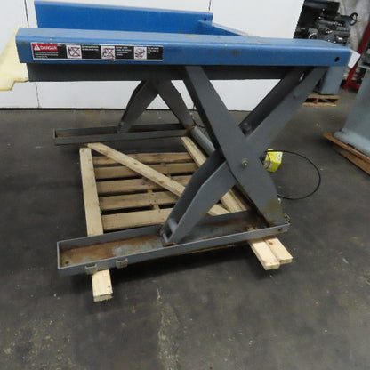 Southworth ZLS2-35 Scissor Lift Table 2000 lb. Cap 0 to 35" Ht 50"W x 48"L 115V