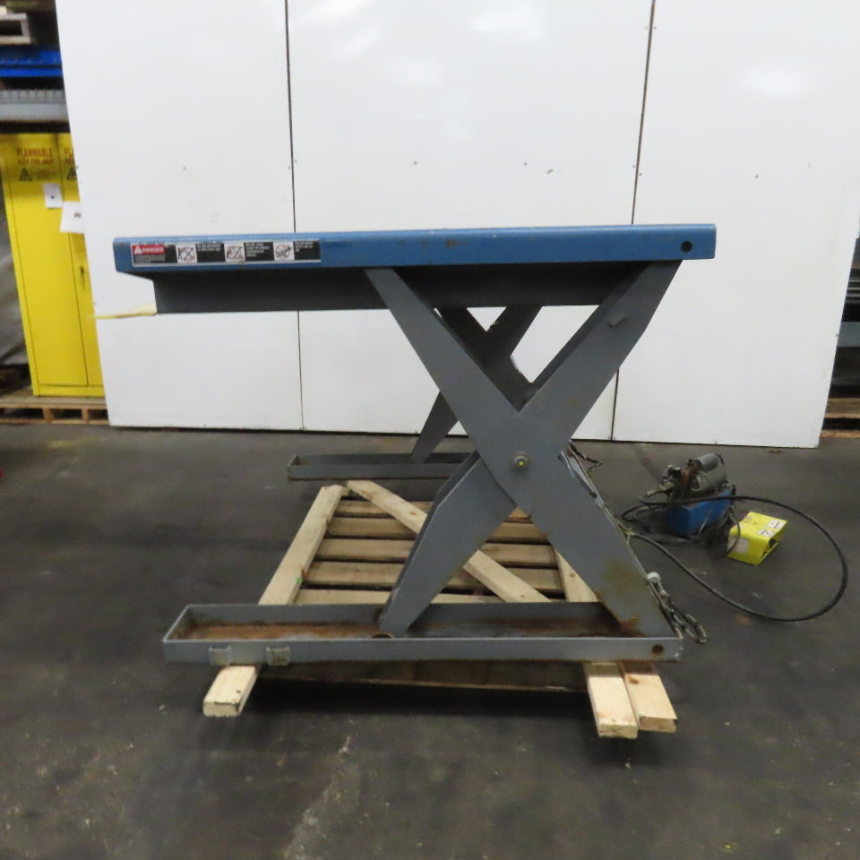 Southworth ZLS2-35 Scissor Lift Table 2000 lb. Cap 0 to 35" Ht 50"W x 48"L 115V