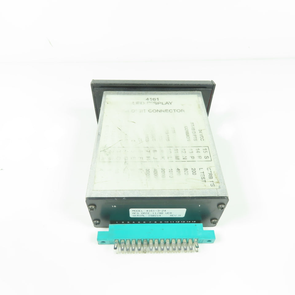 Total Control 4161-3-24 LED Display Operator Interface 2-4 Digit Connector REV H