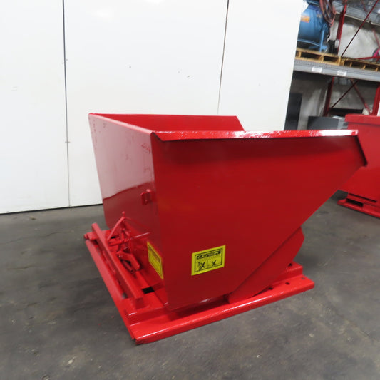 1-1/2 Cubic Yard Medium Duty Self Dumping Trash Scrap Hopper Inside (New Paint)