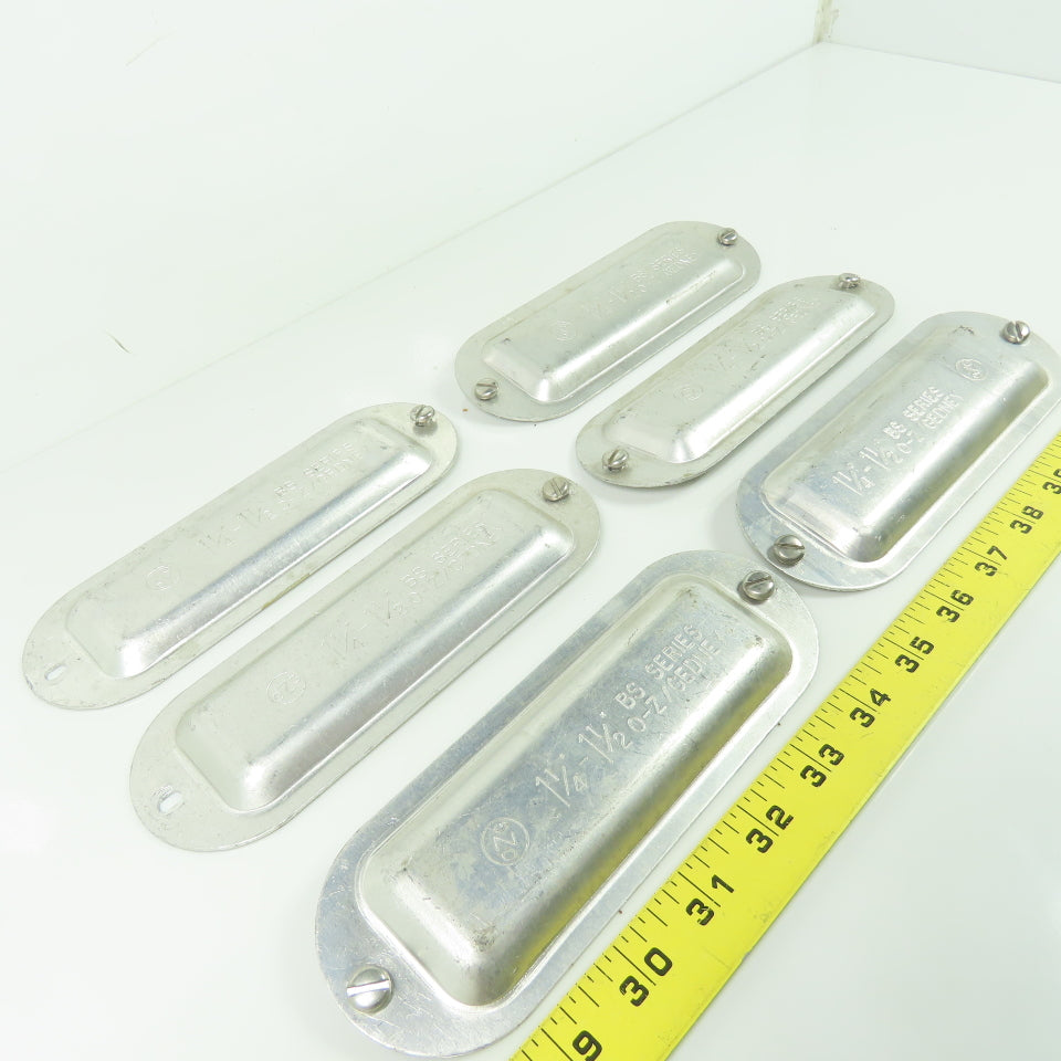 O-Z/Gedney 1-1/4" - 1-1/2" BS Series Conduit Body Cover Lot Of 6