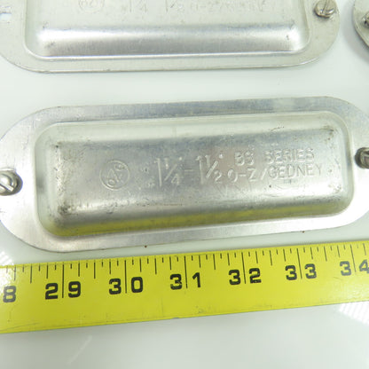 O-Z/Gedney 1-1/4" - 1-1/2" BS Series Conduit Body Cover Lot Of 6