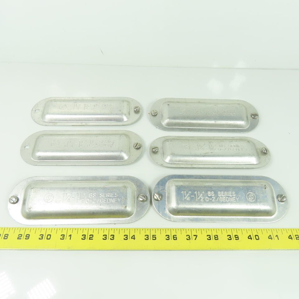 O-Z/Gedney 1-1/4" - 1-1/2" BS Series Conduit Body Cover Lot Of 6