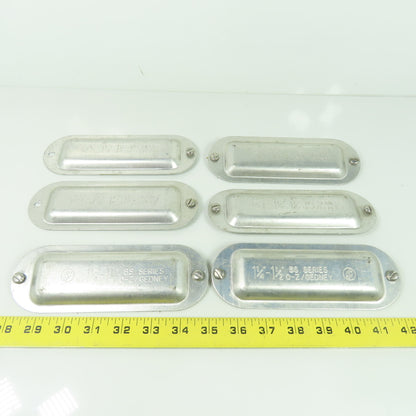 O-Z/Gedney 1-1/4" - 1-1/2" BS Series Conduit Body Cover Lot Of 6