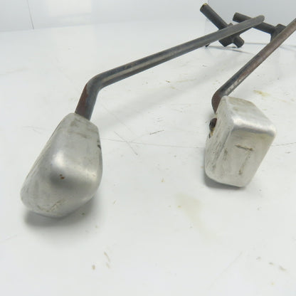Clark 05-5100 Forklift Hydraulic Control Lever Arm Lot Of 3