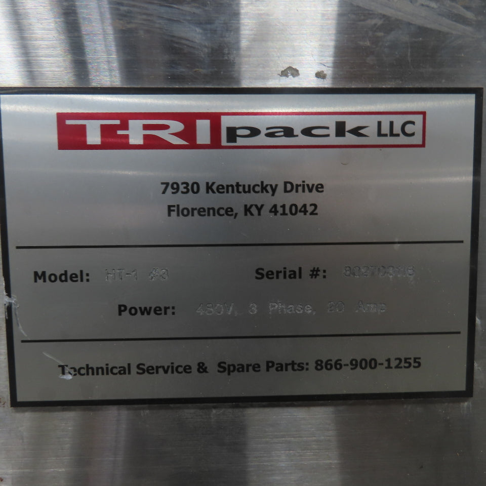 Tripack HT-1 #3 5" x 10" Shrink Sleeve & Tamper Band Convection Heat Tunnel 480V
