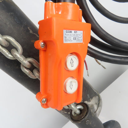 CM Lodestar Model L 1 Ton 2000LB Electric Cain Hoist 15' Lift 16FPM 230/460V
