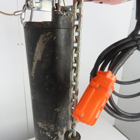 CM Lodestar Model L 1 Ton 2000LB Electric Cain Hoist 15' Lift 16FPM 230/460V
