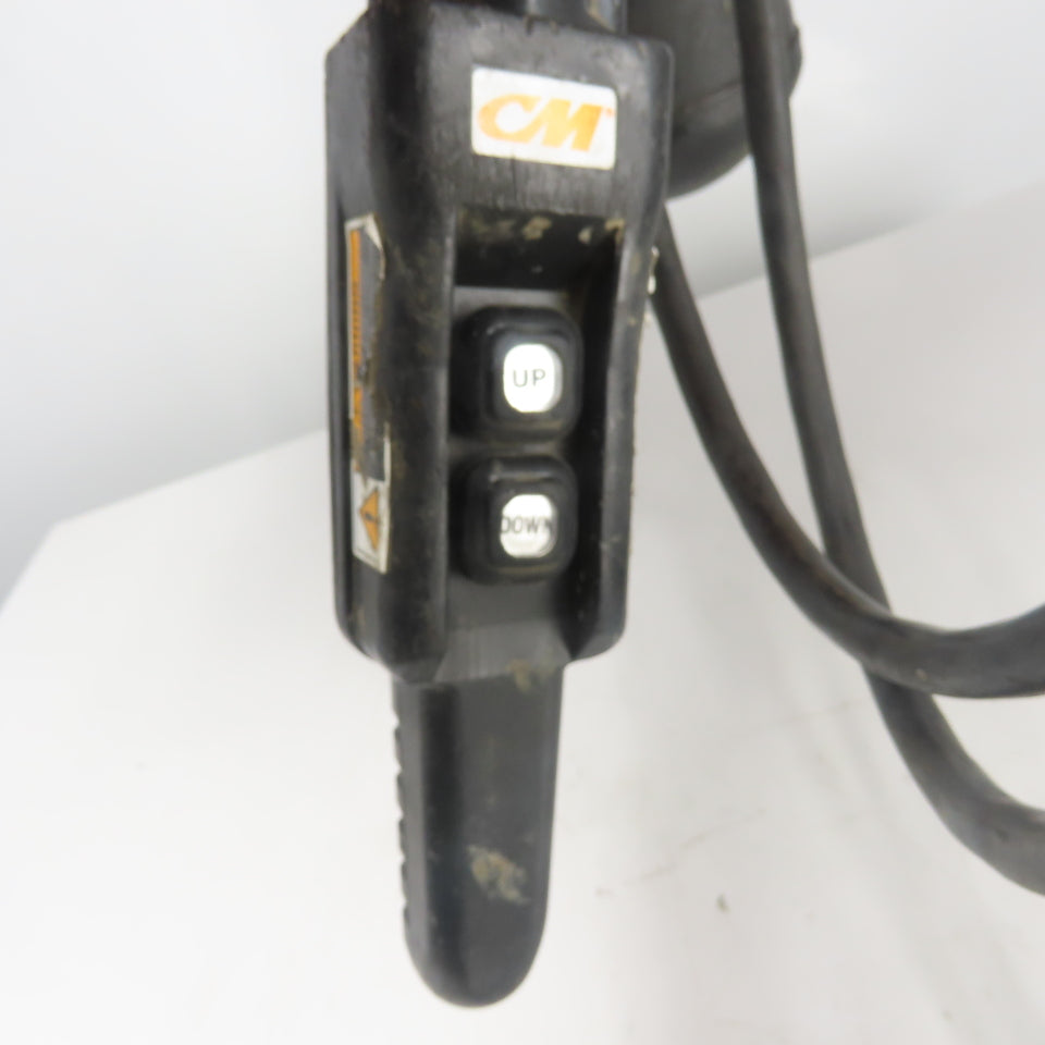 CM Lodestar Model L 1 Ton 2000LB Electric Cain Hoist 10' Lift 16FPM 230/460V