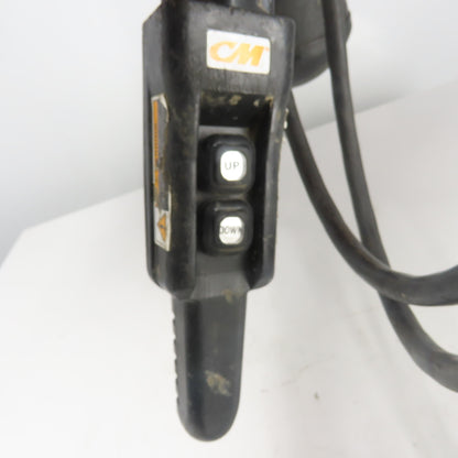 CM Lodestar Model L 1 Ton 2000LB Electric Cain Hoist 10' Lift 16FPM 230/460V