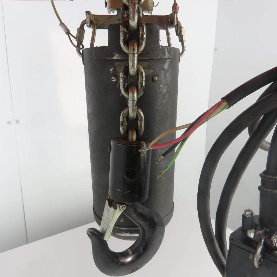 CM Lodestar Model L 1 Ton 2000LB Electric Cain Hoist 10' Lift 16FPM 230/460V