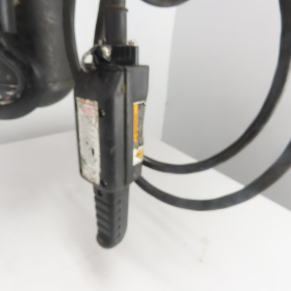 CM Lodestar Model L 1 Ton 2000LB Electric Cain Hoist 10' Lift 16FPM 230/460V