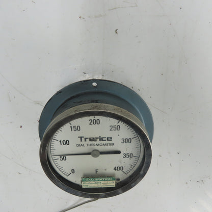 Trerice 4-3/4" OD Dial Thermometer Guage 0-400