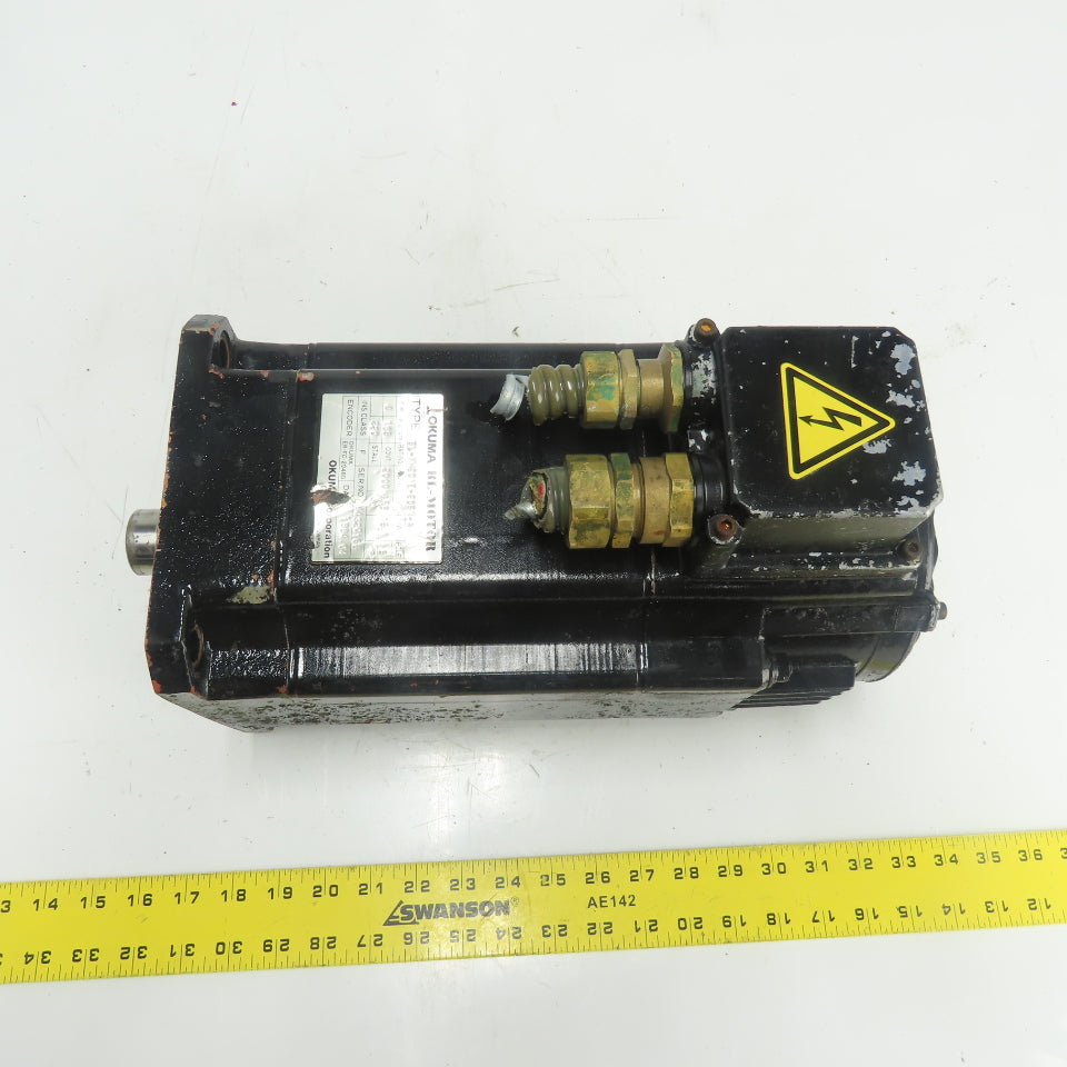 Okuma BL-MH201E-20SN-A 4kW AC Servo Motor 2000 RPM 159V W/Encoder ER-FC-2048D