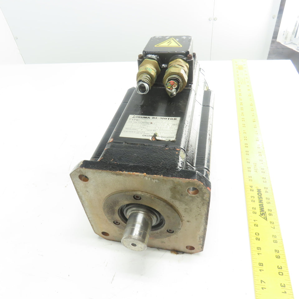Okuma BL-MH201E-20SN-A 4kW AC Servo Motor 2000 RPM 159V W/Encoder ER-FC-2048D