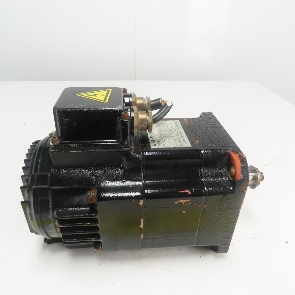 Okuma BL-MH101E-20T 2KW Servo Motor 2000RPM 166V 8.4A 6-Pole W/ Encoder