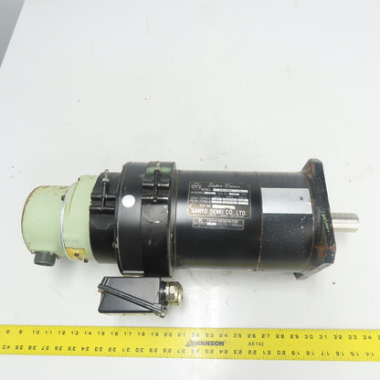 Sanyo CN-1000BT-10 Super Driver Servo Motor 120V 1000RPMW/ Encoder And Brake