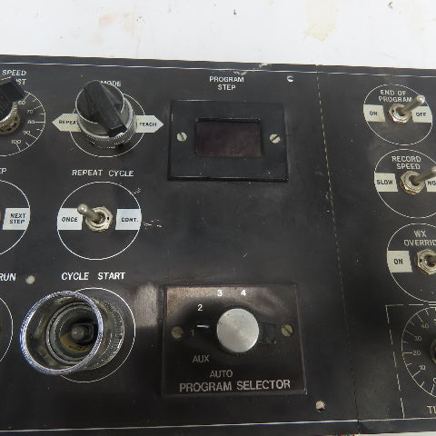 923BD Operator Control Panel Board Switch Pushbutton 32" x 9"