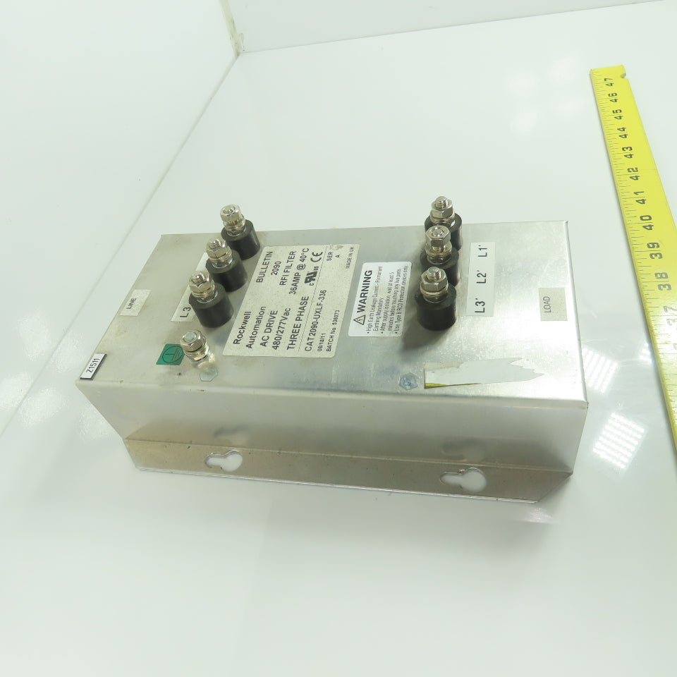 Rockwell Automation CAT 2090-UXLF-336 AC Line RFI Filter 480/277VAC 3Ph 36A