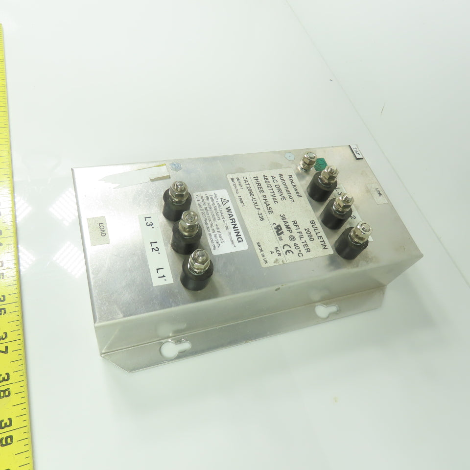 Rockwell Automation CAT 2090-UXLF-336 AC Line RFI Filter 480/277VAC 3Ph 36A