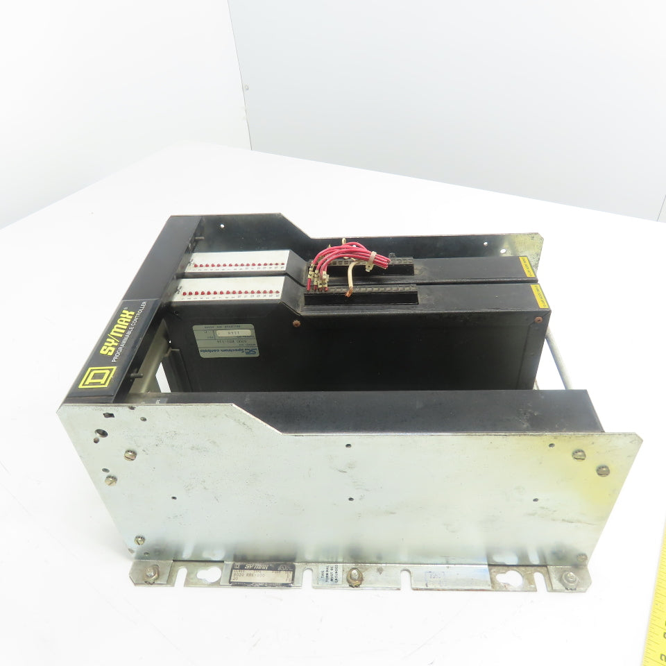 Square D 8030 RRK-100 SY/Max 5-Slot Rack Chassis W/(2) 8000 RDI-116 Input Module