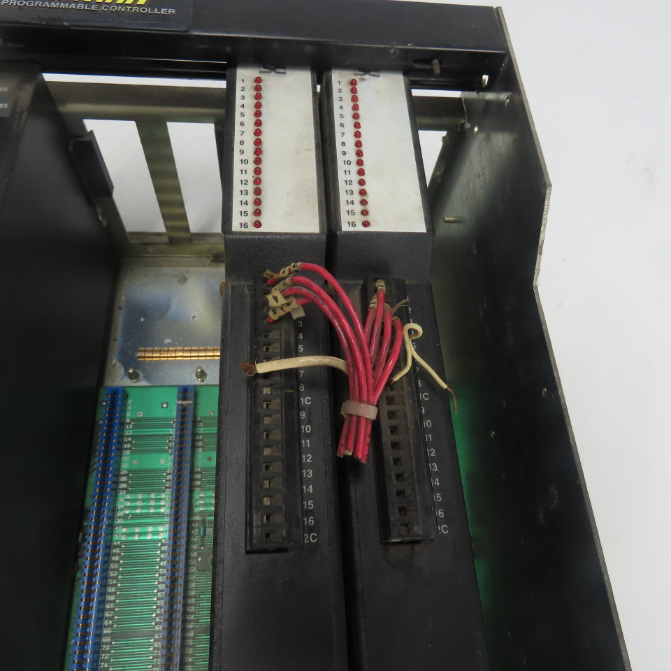 Square D 8030 RRK-100 SY/Max 5-Slot Rack Chassis W/(2) 8000 RDI-116 Input Module