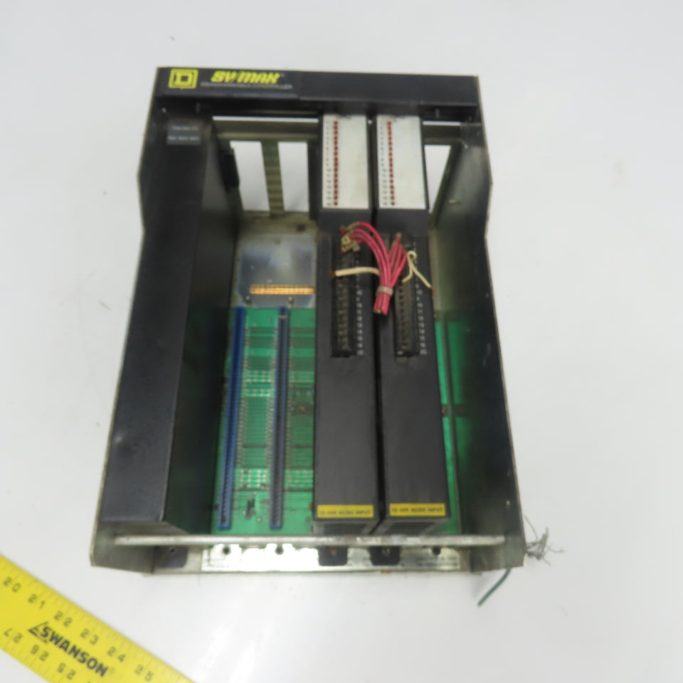 Square D 8030 RRK-100 SY/Max 5-Slot Rack Chassis W/(2) 8000 RDI-116 Input Module