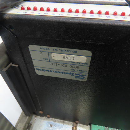 Square D 8030 RRK-100 SY/Max 5-Slot Rack Chassis W/(2) 8000 RDI-116 Input Module