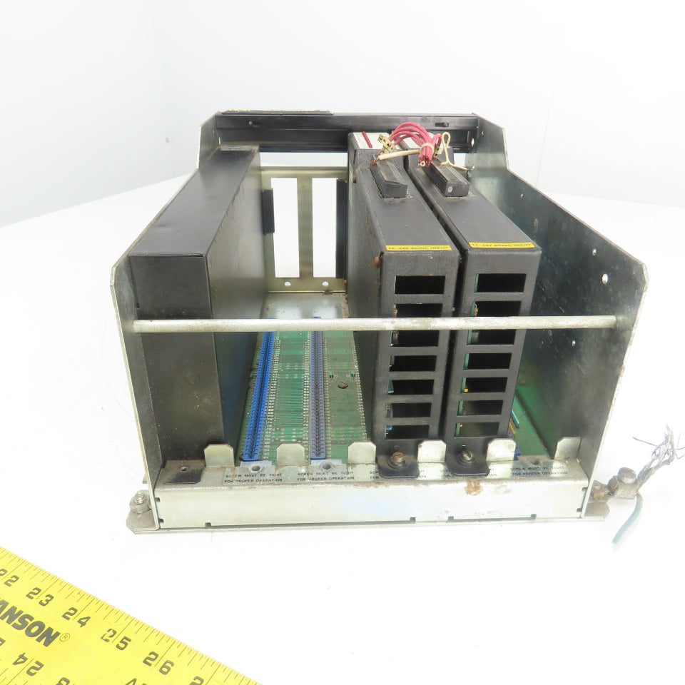 Square D 8030 RRK-100 SY/Max 5-Slot Rack Chassis W/(2) 8000 RDI-116 Input Module