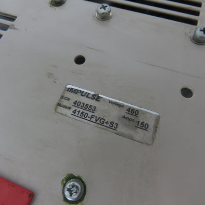 Yaskawa CIMR-F7U4075 Impulse 4150-FVG+S3 AC Drive 3Ph 480V 120KVA 150A