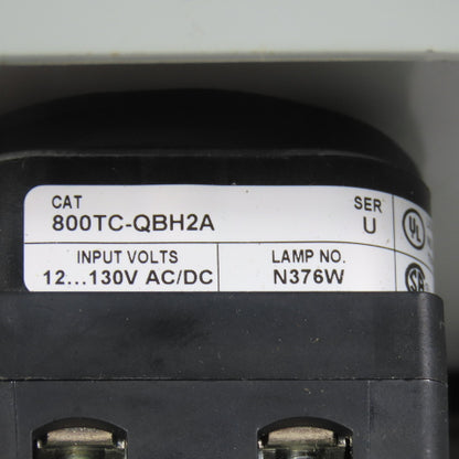 Hoffman E1PBX Nema 12, 13 Pushbutton Enclosure W/ Allen Bradley 800TC-QBH2A
