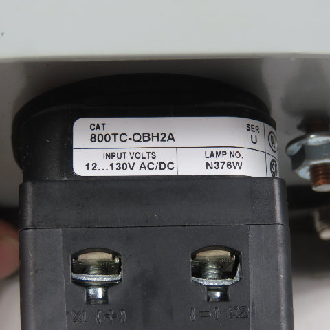 Hoffman E1PBX Nema 12, 13 Pushbutton Enclosure W/ Allen Bradley 800TC-QBH2A