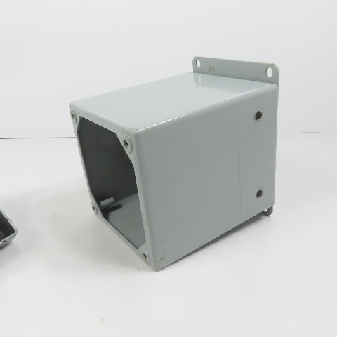 Hoffman E1PBX Nema 12, 13 Pushbutton Enclosure W/ Allen Bradley 800TC-QBH2A