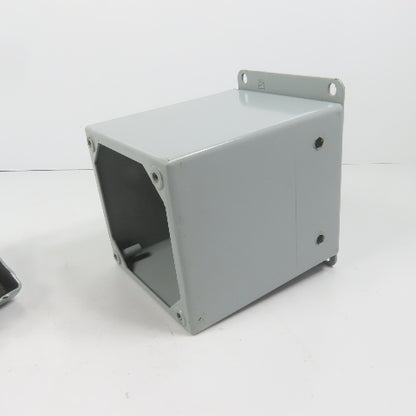 Hoffman E1PBX Nema 12, 13 Pushbutton Enclosure W/ Allen Bradley 800TC-QBH2A