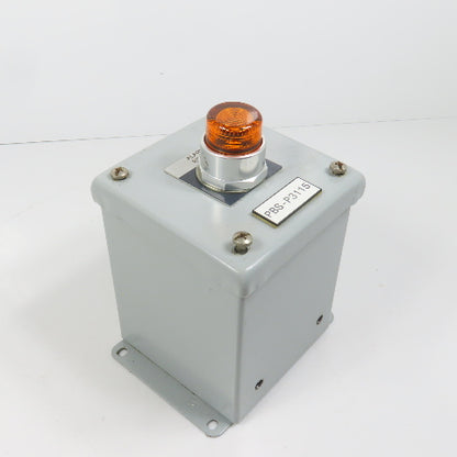 Hoffman E1PBX Nema 12, 13 Pushbutton Enclosure W/ Allen Bradley 800TC-QBH2A