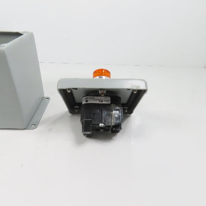 Hoffman E1PBX Nema 12, 13 Pushbutton Enclosure W/ Allen Bradley 800TC-PB16A