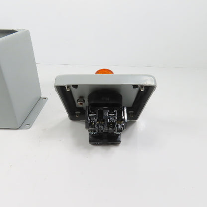 Hoffman E1PBX Nema 12, 13 Pushbutton Enclosure W/ Allen Bradley 800TC-PB16A