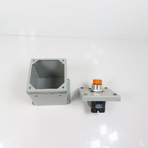 Hoffman E1PBX Nema 12, 13 Pushbutton Enclosure W/ Allen Bradley 800TC-PB16A