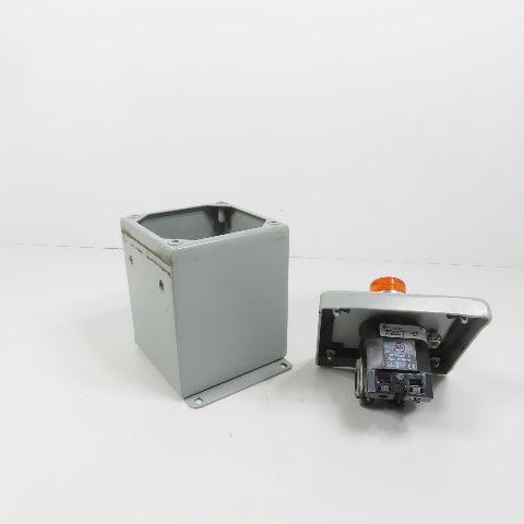 Hoffman E1PBX Nema 12, 13 Pushbutton Enclosure W/ Allen Bradley 800TC-PB16A