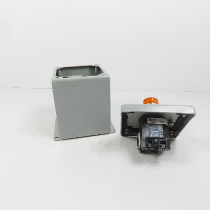 Hoffman E1PBX Nema 12, 13 Pushbutton Enclosure W/ Allen Bradley 800TC-PB16A