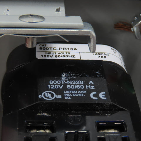 Hoffman E2PBX Nema 12, 13 Pushbutton Enclosure W/ Allen Bradley Switches
