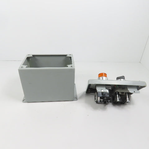 Hoffman E2PBX Nema 12, 13 Pushbutton Enclosure W/ Allen Bradley Switches