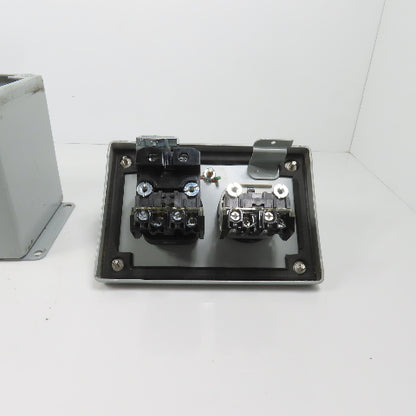 Hoffman E2PBX Nema 12, 13 Pushbutton Enclosure W/ Allen Bradley Switches