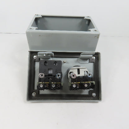 Hoffman E2PBX Nema 12, 13 Pushbutton Enclosure W/ Allen Bradley Switches