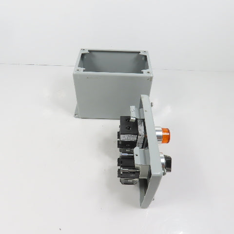 Hoffman E2PBX Nema 12, 13 Pushbutton Enclosure W/ Allen Bradley Switches