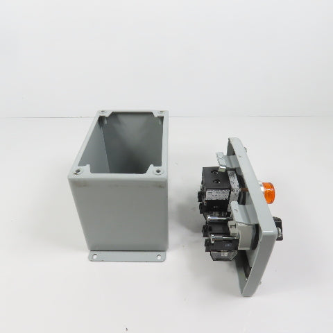 Hoffman E2PBX Nema 12, 13 Pushbutton Enclosure W/ Allen Bradley Switches